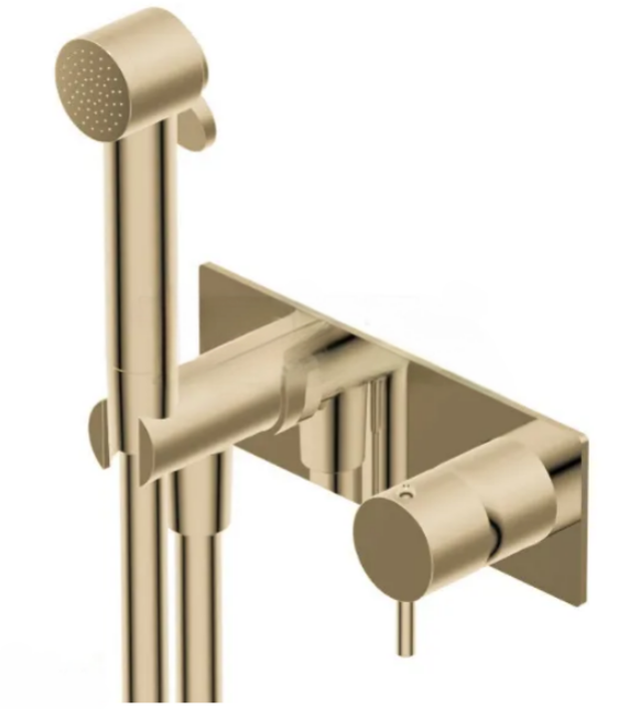 Смеситель с гигиеническим душем 7ANB101CHX браш шампань(BOX PM0000F)