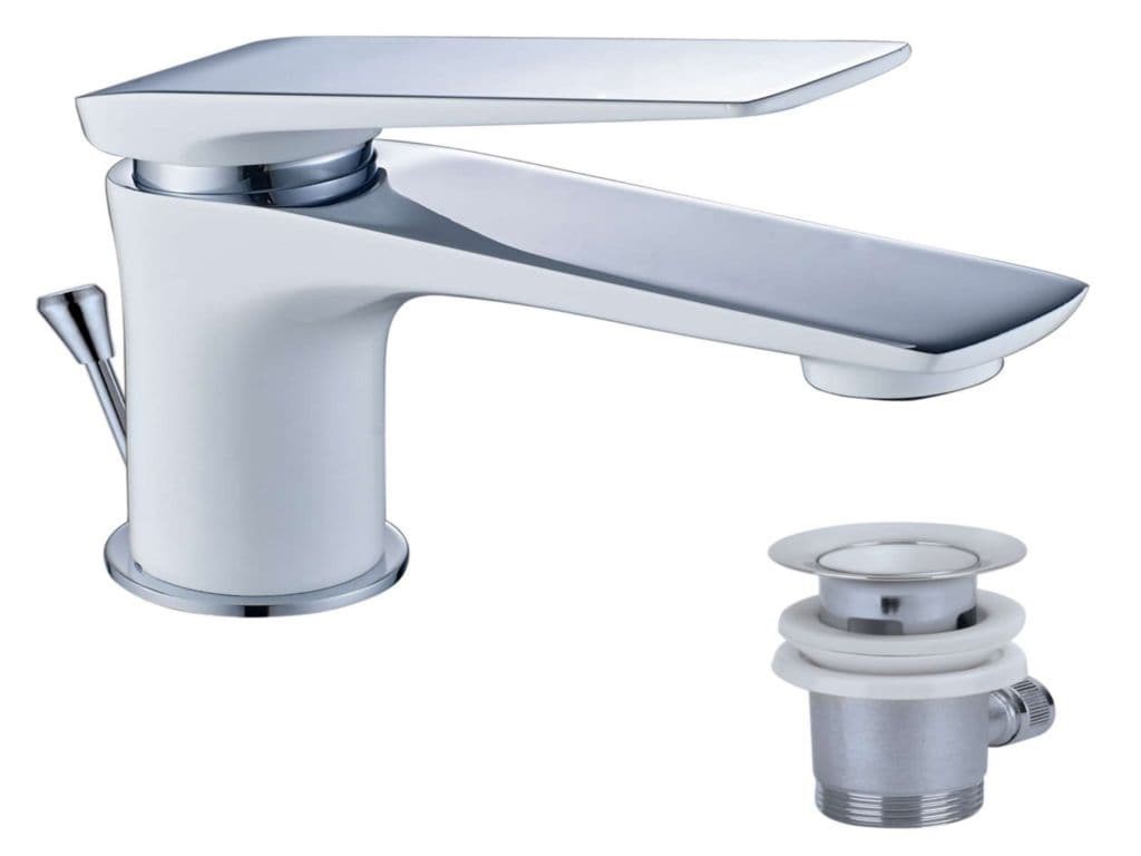 Смеситель для раковины Lemark "Алегро" хром/белыйLM5906CW