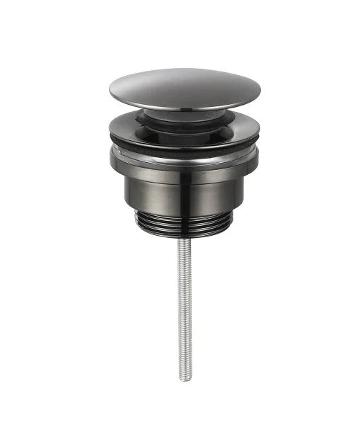 Донный клапан для раковины AQUAme AQM7003GM оружейная сталь