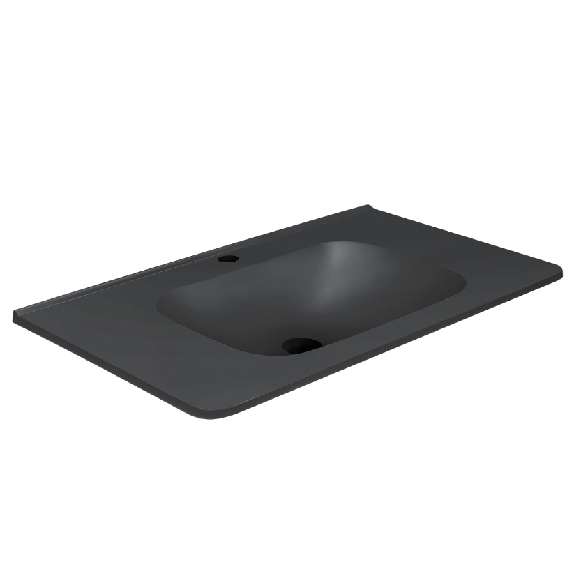 Раковина VINCEA VCB-2VP800B из кварцевого камня, цвет черный