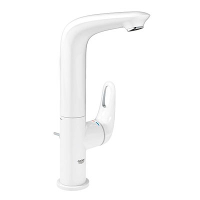 Смеситель для раковины GROHE Eurostyle New со сливным гарнитуром, высокий излив 23569LS3