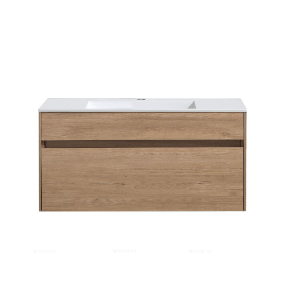 База под раковину Chiara 1000 подвесная, 1 выкатной ящик soft-close, N.Oak