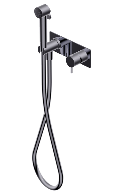 Смеситель с гигиеническим душем 7ANB101BLX браш черный хром(BOX PM0000F)