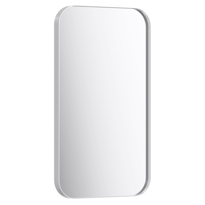 Зеркало в металлической раме AQWELLA RM Л5/W, 50*90 см, цвет белый