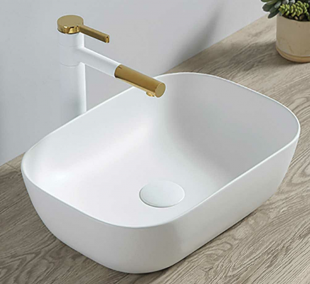Раковина керамическая Vincea VBS-101, 500*400*140, цвет белый