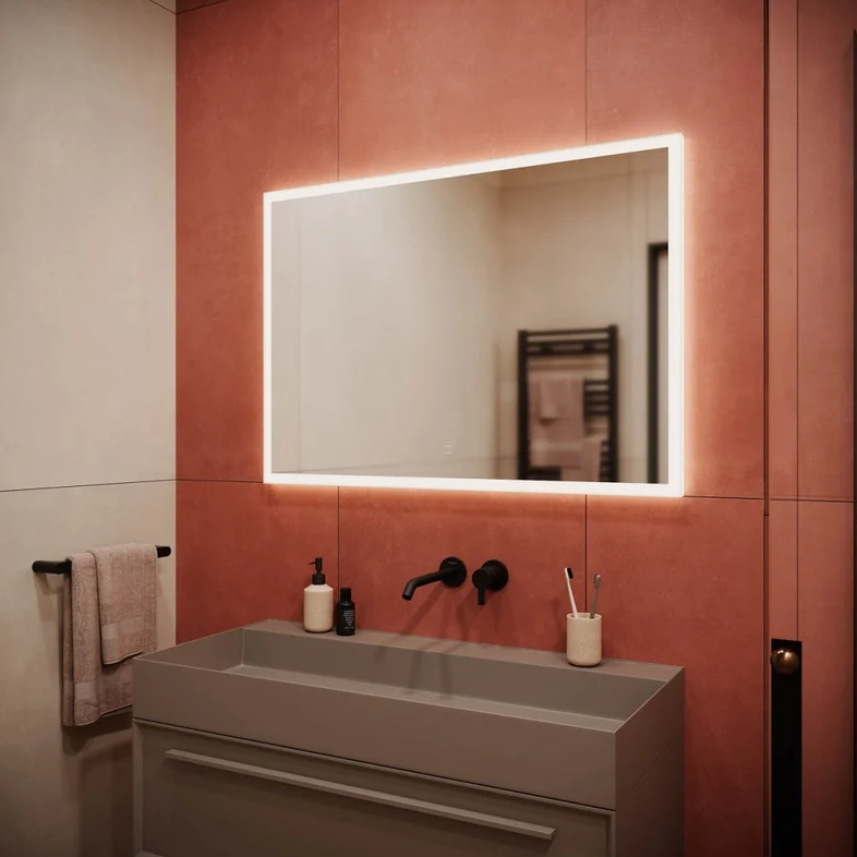 Зеркало SANCOS PALACE 100x70 см, LED подсветка; сенсорный выключатель, арт. PA1000