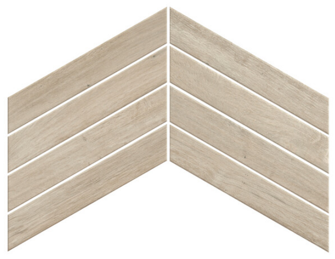 Керамогранит Fusion Oak Pure Chevron Ret 7.5х45