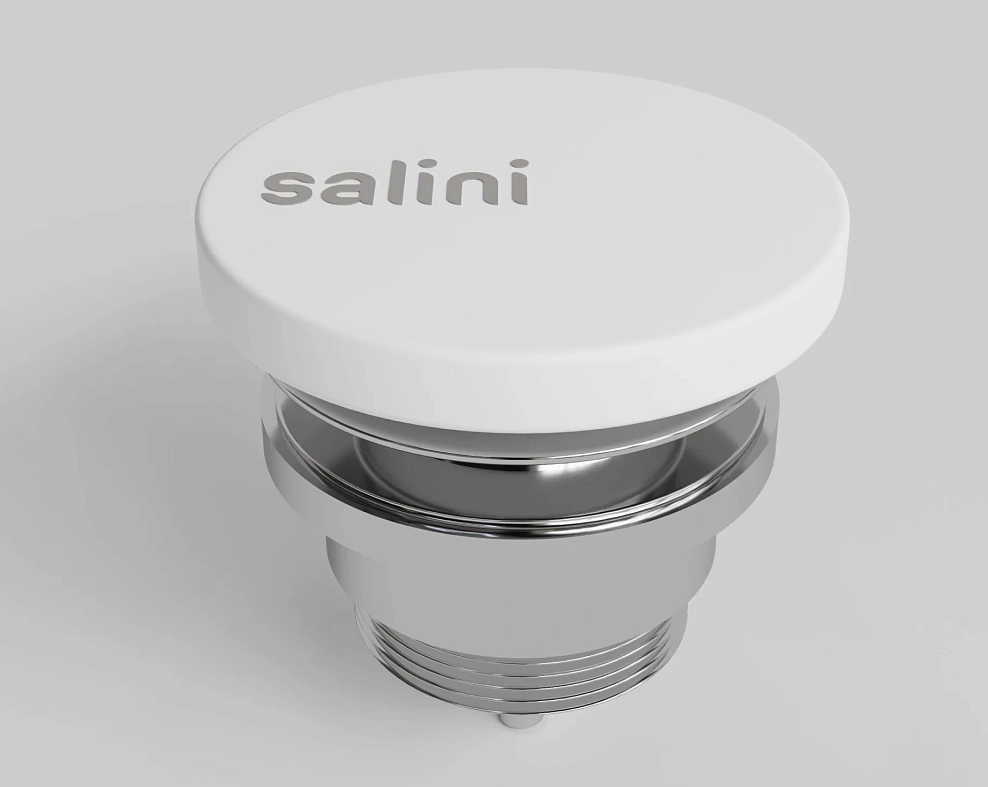 Клапан донный D604 S-Sense для раковины, белый глянец (для ALDA 01) 