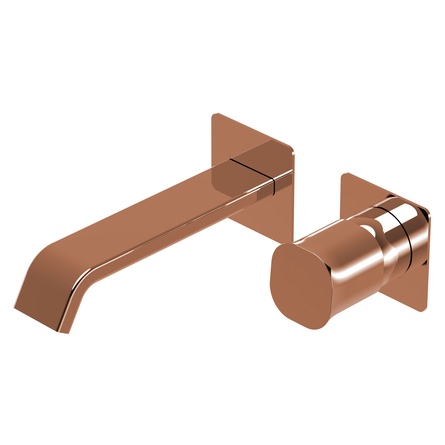 Смеситель д/р встраиваемый TAORMINA браш розовое золото(BOX E0BA0115SX)