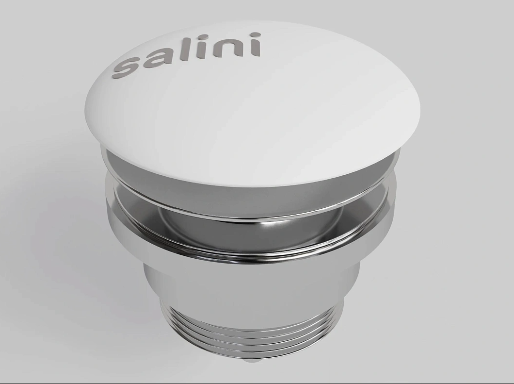 Клапан донный D601 S-Sense для раковины глянцевый белый (для Sofia) 