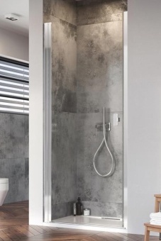 Дверь RADAWAY NES BRUSHED NICKEL DWJ I 90L стекло матовое