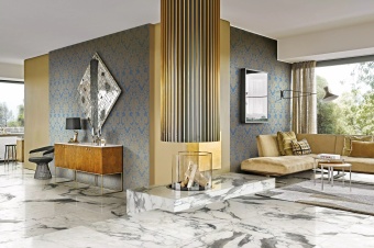 Керамогранит Les Bijoux De Rex Calacata Altissimo Blanc Glossy 120x280