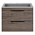 База под раковину Chiara 2D 600 подвесная, 2 выкатных ящика soft-close, R.Oak