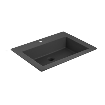 Раковина VINCEA VCB-13600B кварц, цвет чёрный