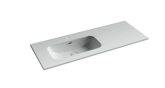Раковина мебельная CERAMICANOVA Element белая, левая