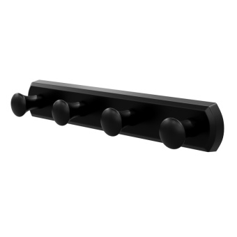 Кронштейн настенный 4 крючка  WASSERKRAFT K-1074BLACK
