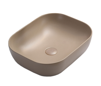 Раковина керамическая Vincea VBS-101MC, 505*405*140, накладная, цвет матовый капучино