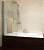 Шторка на ванну Lux Pearl GV-601 (65х0х150см) Стекло CLN 6 мм, профиль мат. хром, GuteClean, правая