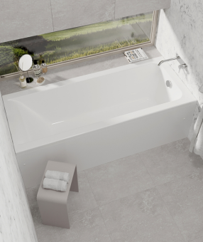 Ванна ALBA SPA MERRY 180х70+Панель фронт.L180+панель бок.L70+каркас