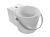 Раковина BUCKET 405х540х350, цвет белый, полотенцедержатель хром 8804CR